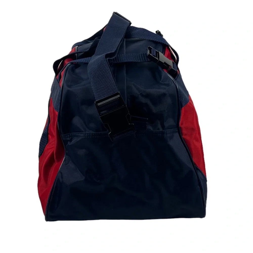 Polo Sport Ralph Lauren Spell Out Colorblock Duffel Gym Gag Vintage 90s Red USA